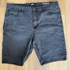 DKNY Men's Dark Gray Jean Shorts
